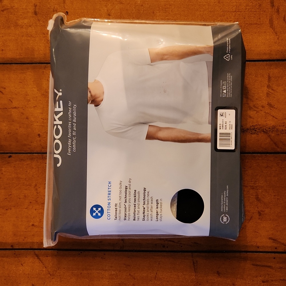 Jockey cotton stretch crew neck t-shirts. 3 pack. Medium(38-40" chest) New. - Picture 5 of 7